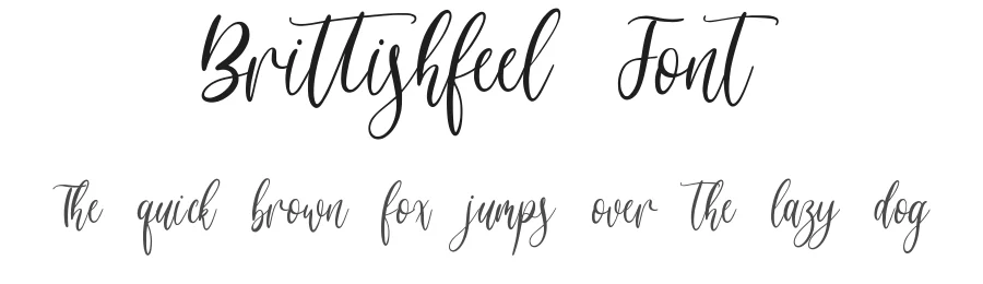 Brittishfeel Font by qwrtype — Script Handwritten Font