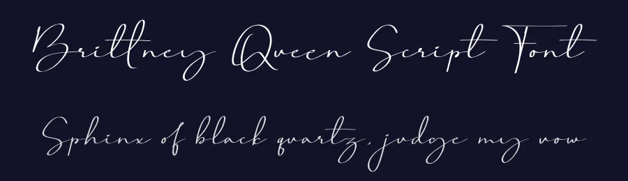 Brittney Queen Script Font by Rantautype — Script Handwritten Font — thumbnail 2