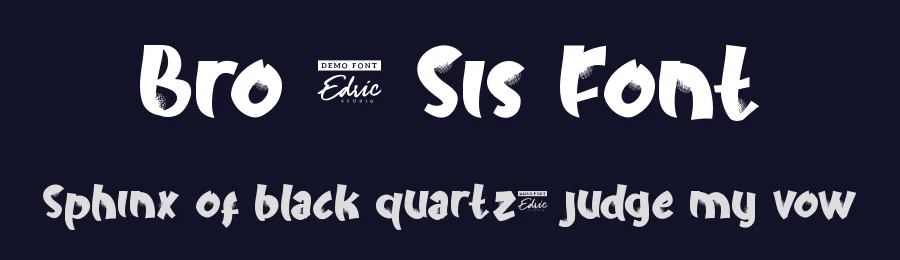 Bro & Sis Font by edricstudio — Display Font — thumbnail 2