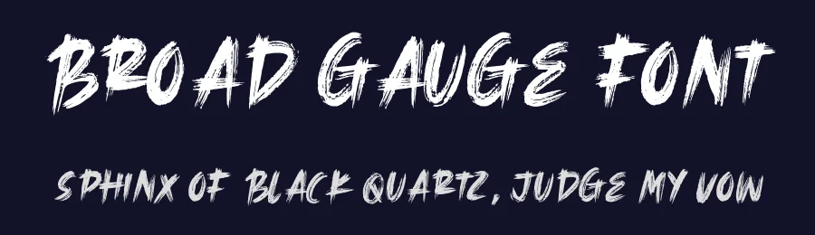 Broad Gauge Font by Alpaprana — Script Handwritten Font — thumbnail 2