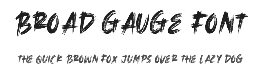 Broad Gauge Font by Alpaprana — Script Handwritten Font