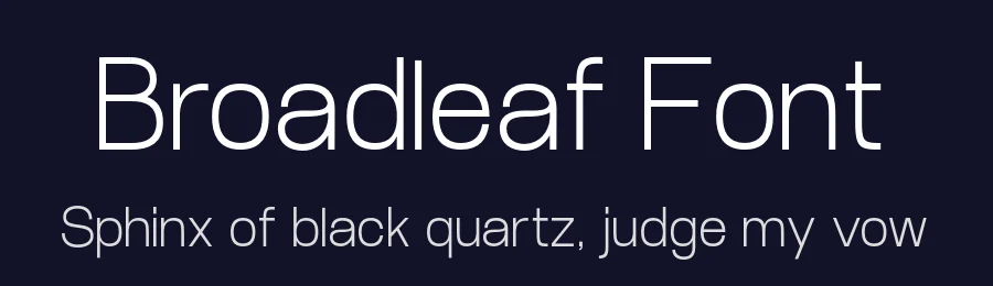 Broadleaf Font by Eduard Chernov — Sans Serif Font — thumbnail 2