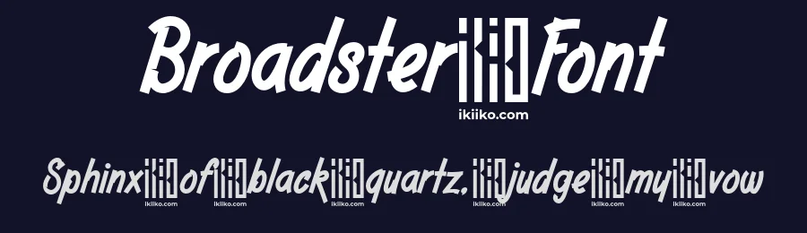 Broadster Font by ikiiko type — Display Font — thumbnail 2