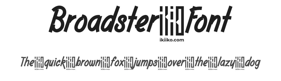Broadster Font by ikiiko type — Display Font