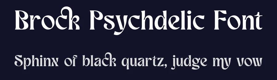 Brock Psychdelic Font by metafontsy — Decorative Font — thumbnail 2