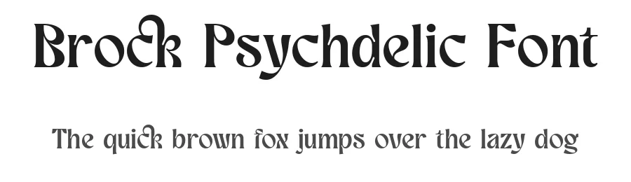 Brock Psychdelic Font by metafontsy — Decorative Font