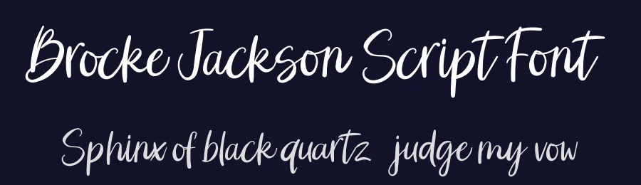 Brocke Jackson Script Font by ReyreyBlue — Script Handwritten Font — thumbnail 2