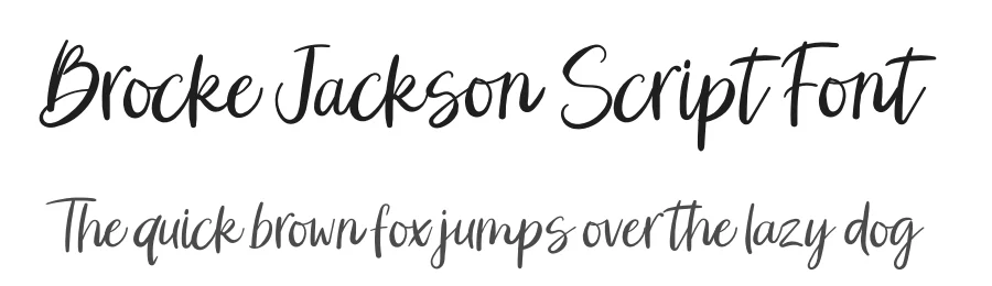 Brocke Jackson Script Font by ReyreyBlue — Script Handwritten Font