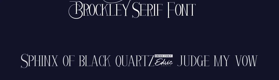 Brockley Serif Font by edricstudio — Serif Font — thumbnail 2
