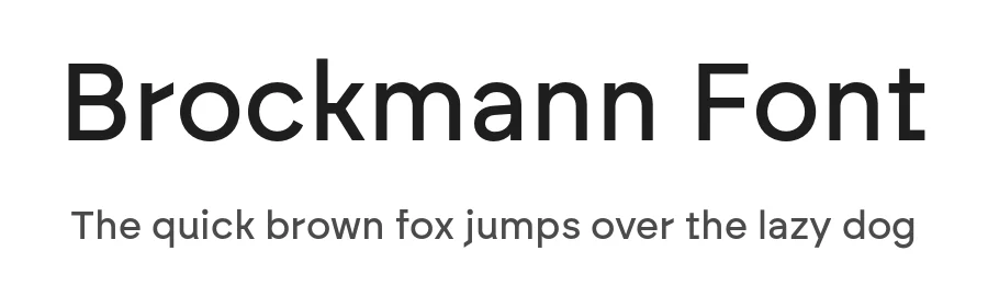 Brockmann Font by atipo — Sans Serif Font
