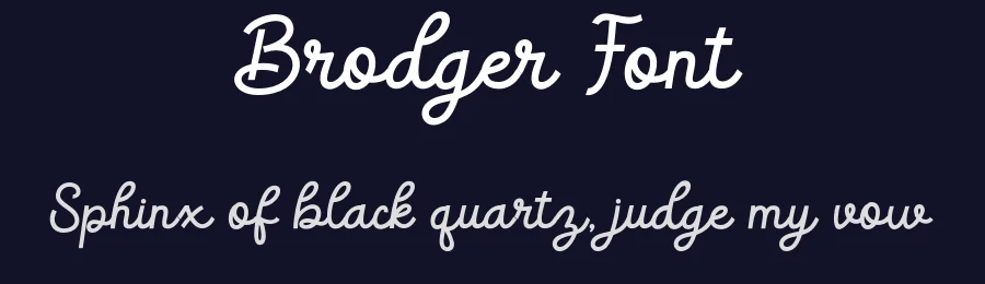 Brodger Font by imiftype — Script Handwritten Font — thumbnail 2