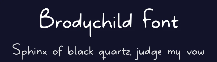 Brodychild Font by Allouse.Studio — Display Font — thumbnail 2
