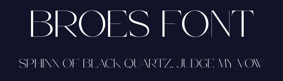 Broes Font by Aqeel_Art — Display Font — thumbnail 2