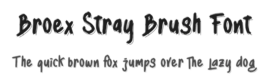 Broex Stray Brush Font by Dhabee — Script Handwritten Font