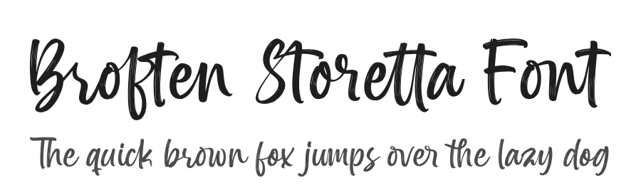 Broften Storetta Font by letterenastudios — Script Handwritten Font