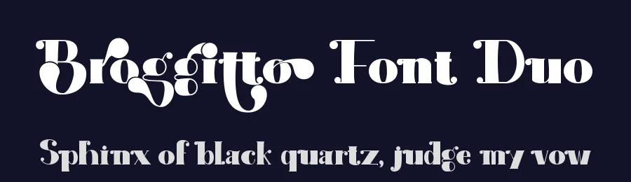 Broggitto Font Duo by Thomas Aradea — Serif Font — thumbnail 2
