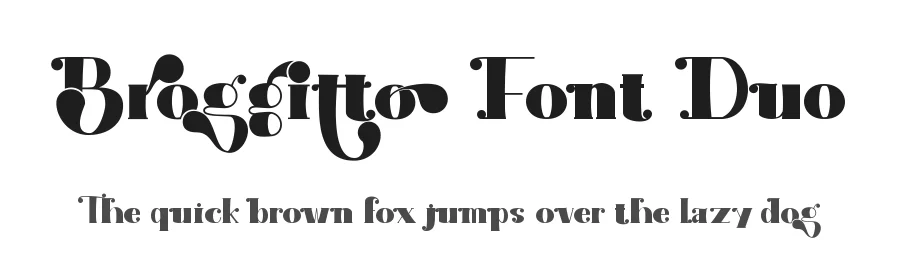 Broggitto Font Duo by Thomas Aradea — Serif Font