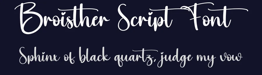 Broisther Script Font by creativeletter — Script Handwritten Font — thumbnail 2