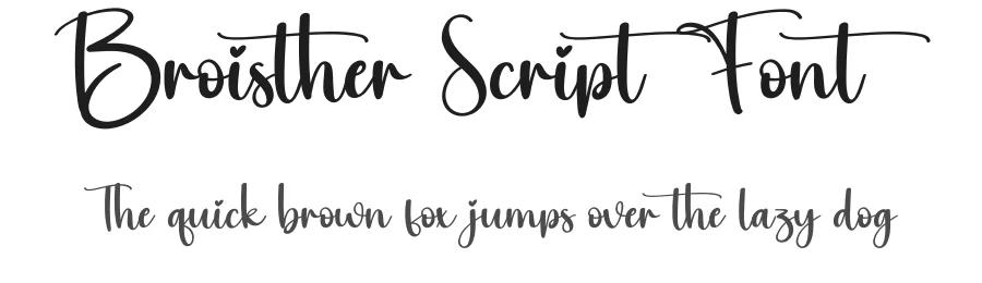 Broisther Script Font by creativeletter — Script Handwritten Font