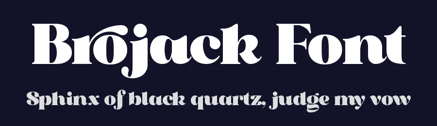 Brojack Font by Heinzel Std. — Display Font — thumbnail 2