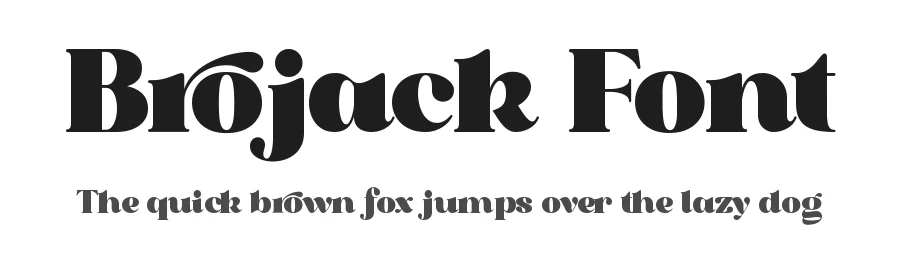 Brojack Font by Heinzel Std. — Display Font