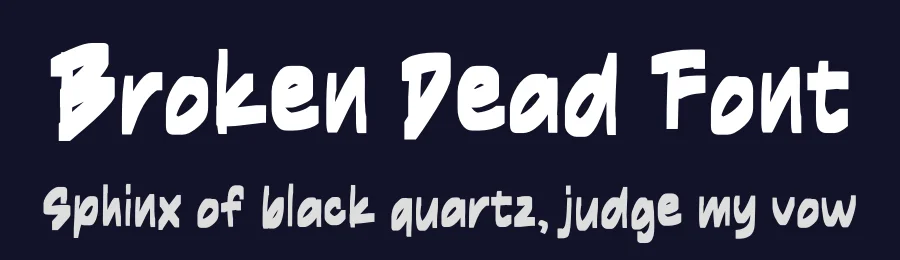Broken Dead Font by Studio Hello Good — Display Font — thumbnail 2