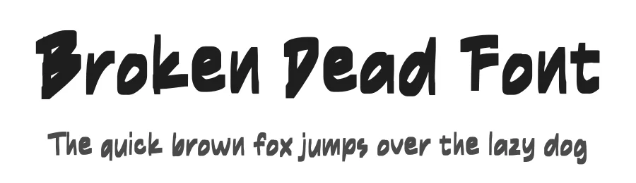 Broken Dead Font by Studio Hello Good — Display Font