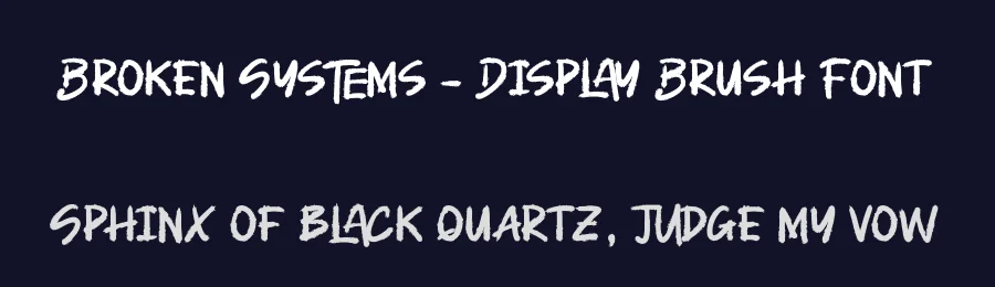 Broken Systems – Display Brush Font by letterenastudios — Script Handwritten Font — thumbnail 2
