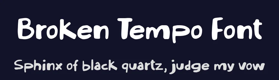 Broken Tempo Font by Timur type — Decorative Font — thumbnail 2