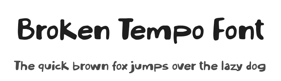 Broken Tempo Font by Timur type — Decorative Font