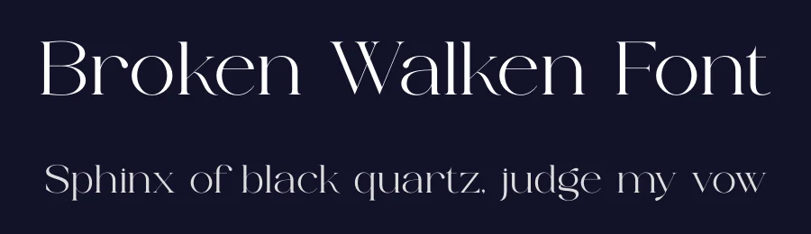 Broken Walken Font by SURATMI — Serif Font — thumbnail 2
