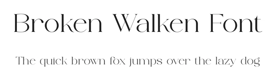 Broken Walken Font by SURATMI — Serif Font
