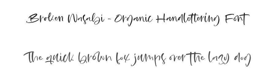 Broken Wasabi – Organic Handlettering Font by stylishtype.co — Script Handwritten Font