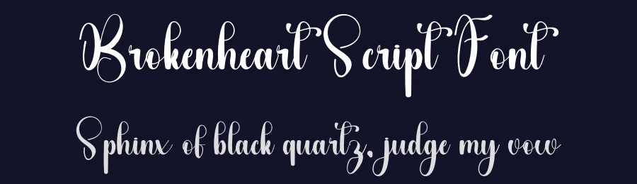 Brokenheart Script Font by freshtypeink — Script Handwritten Font — thumbnail 2