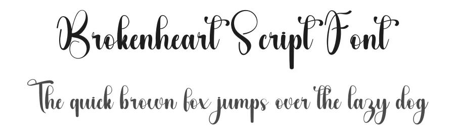 Brokenheart Script Font by freshtypeink — Script Handwritten Font