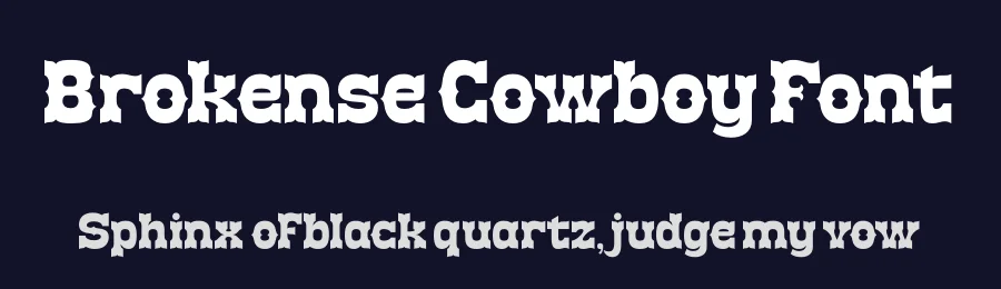 Brokense Cowboy Font by timelesstype.co — Display Font — thumbnail 2