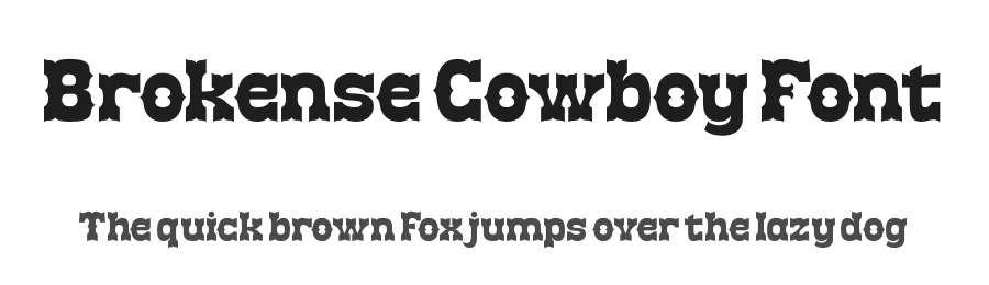 Brokense Cowboy Font by timelesstype.co — Display Font