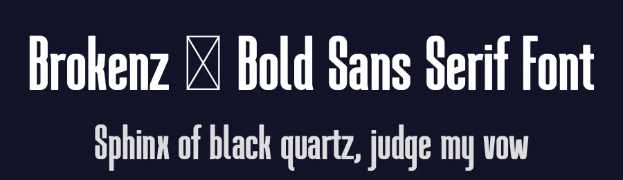 Brokenz – Bold Sans Serif Font by Almarkha Type — Sans Serif Font — thumbnail 2