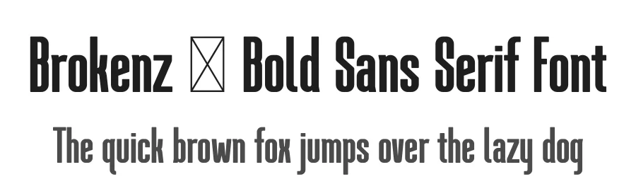 Brokenz – Bold Sans Serif Font by Almarkha Type — Sans Serif Font