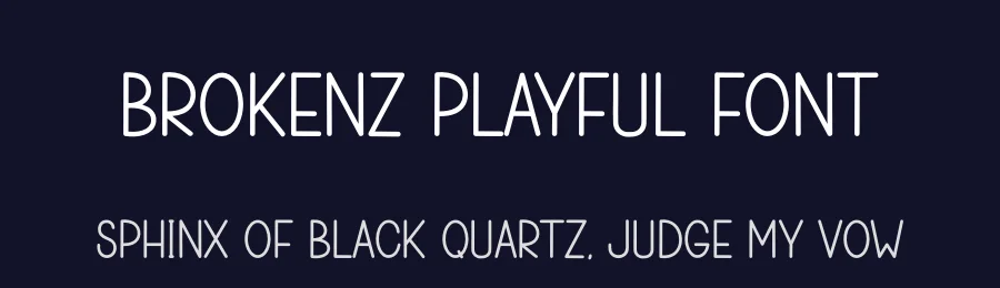 Brokenz Playful Font by freshtypeink — Display Font — thumbnail 2