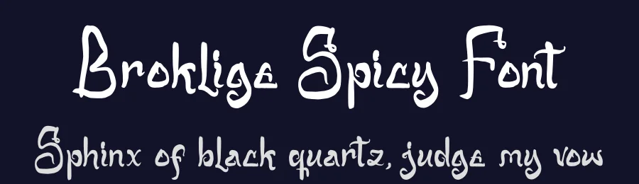 Broklige Spicy Font by glorytype — Display Font — thumbnail 2