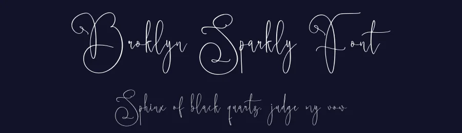 Broklyn Sparkly Font by glorytype — Script Handwritten Font — thumbnail 2
