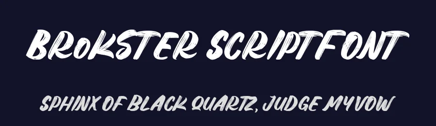 Brokster Script Font by letterara — Script Handwritten Font — thumbnail 2