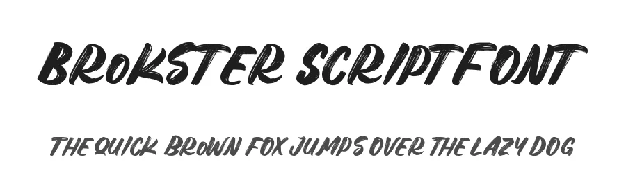 Brokster Script Font by letterara — Script Handwritten Font