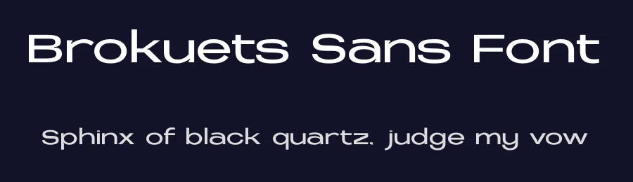 Brokuets Sans Font by BRAINWAVES STUDIO — Display Font — thumbnail 2