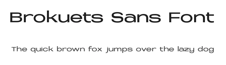 Brokuets Sans Font by BRAINWAVES STUDIO — Display Font