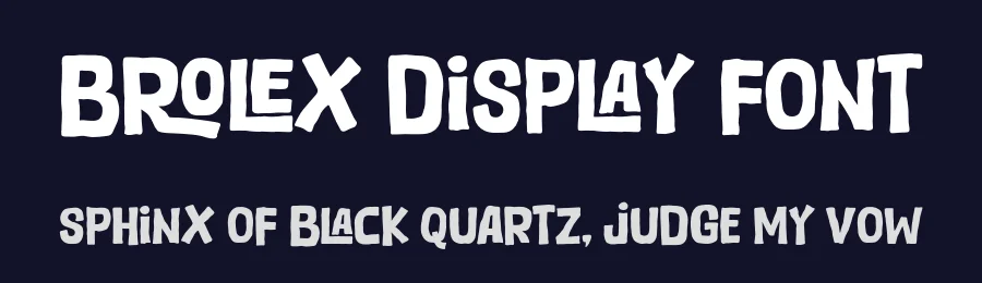 Brolex Display Font by si.jalembe — Display Font — thumbnail 2