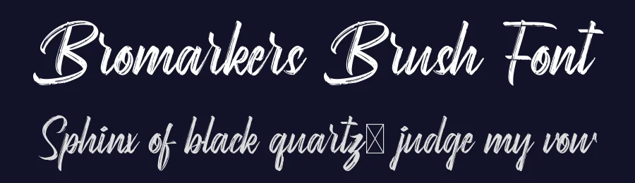 Bromarkers Brush Font by CalligraphyFonts.net — Script Handwritten Font — thumbnail 2