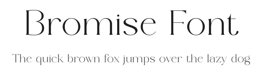 Bromise Font by SURATMI — Serif Font