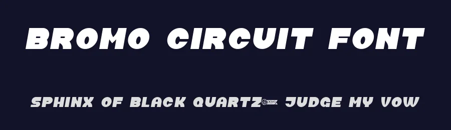 Bromo Circuit Font by nihstudio — Display Font — thumbnail 2